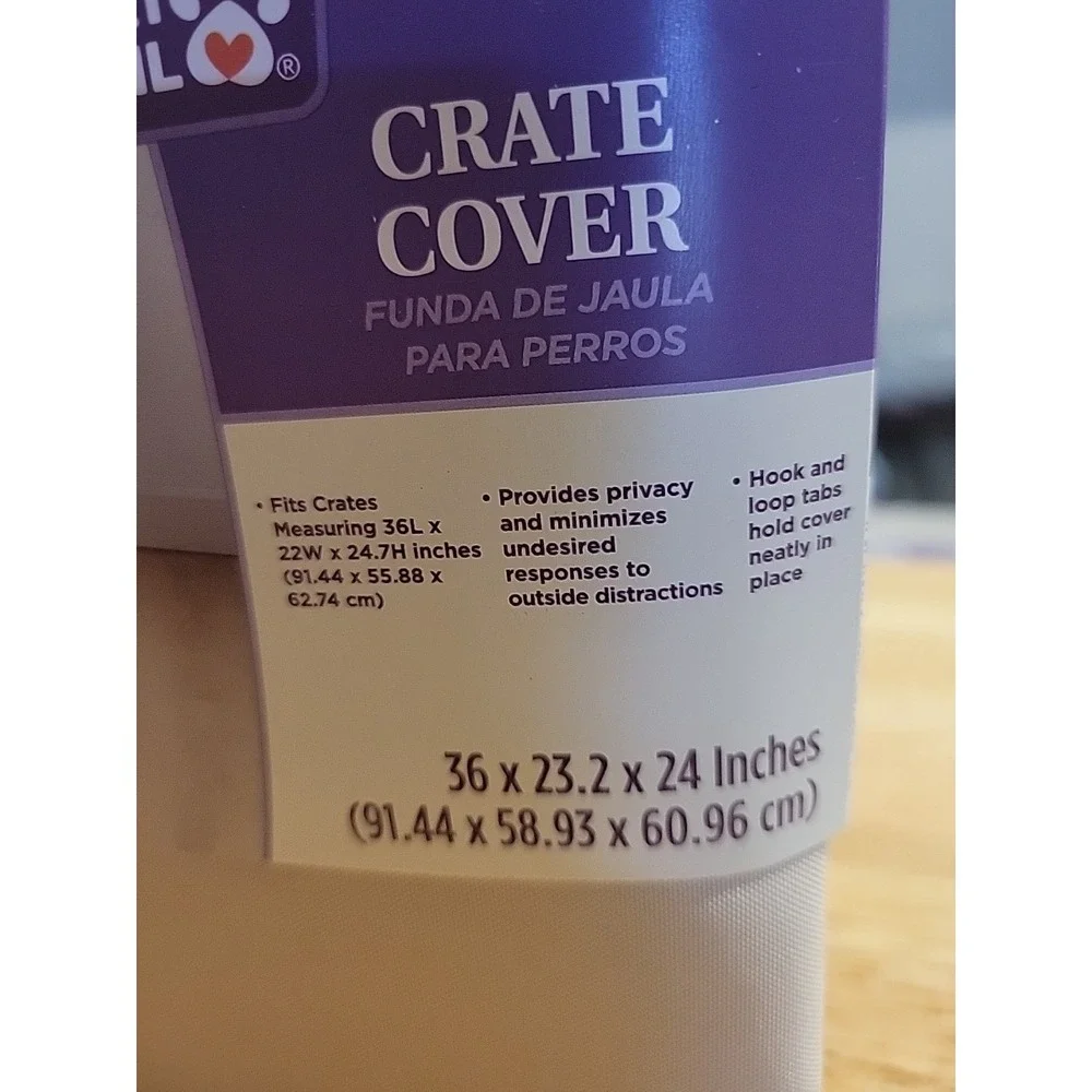 Heart To Tail Crate Cover 36Lx23.2Wx24H New In Package Dog Animal